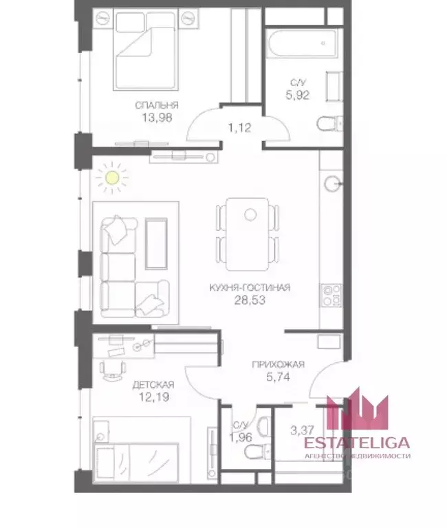 3-к кв. Москва Шмитовский проезд, 39к6 (71.3 м) - Фото 1