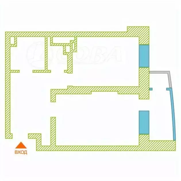 1-к кв. Ханты-Мансийский АО, Сургут Университетская ул., 9 (57.2 м) - Фото 1