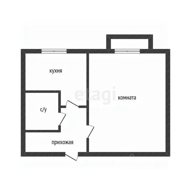 1-к кв. Челябинская область, Миасс ул. Готвальда, 13 (30.9 м) - Фото 1