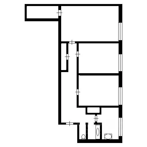 3-к кв. Ленинградская область, Тихвин 6-й мкр, 16 (61.0 м) - Фото 1