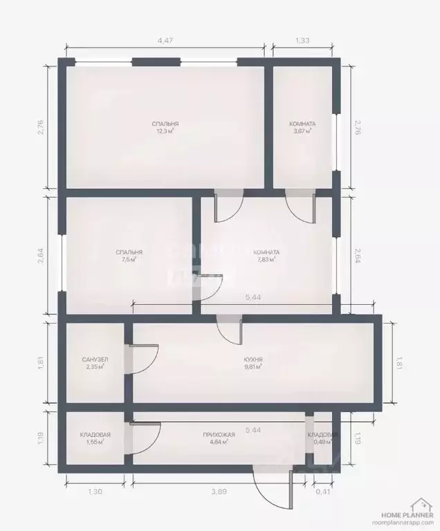 Дом в Краснодарский край, Апшеронск ул. Калинина, 94 (52 м) - Фото 2