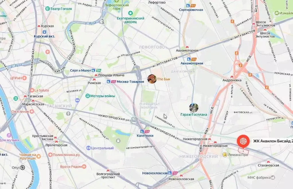 Студия Москва Рязанский просп., 2/2к2 (23.4 м) - Фото 1