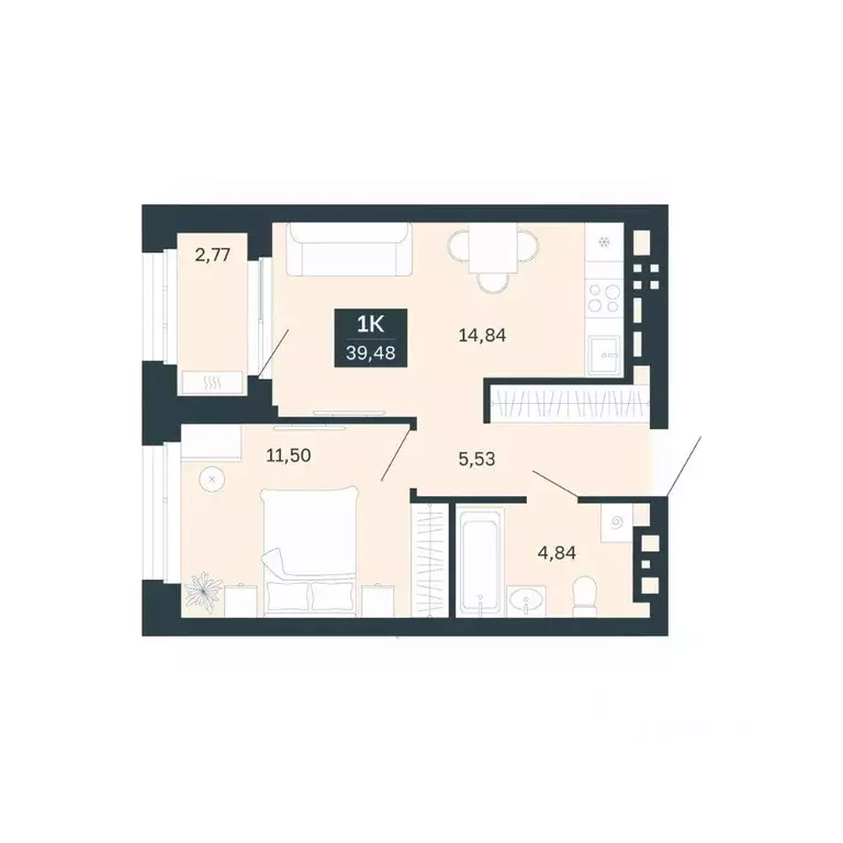 1-к кв. Свердловская область, Екатеринбург Южная Ботаника жилрайон, ... - Фото 1