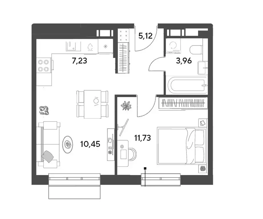 Продаётся 1-к квартира, 38.49 м - Фото 0