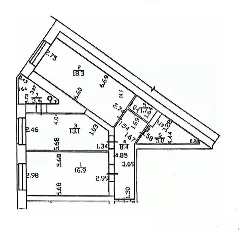 2-к кв. Чувашия, Чебоксары ул. И.П. Прокопьева, 4 (66.8 м) - Фото 2