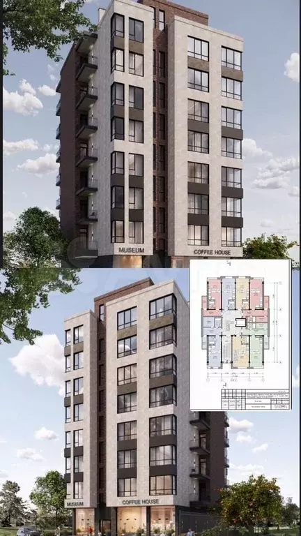 Квартира-студия, 34,8 м, 3/5 эт. - Фото 1