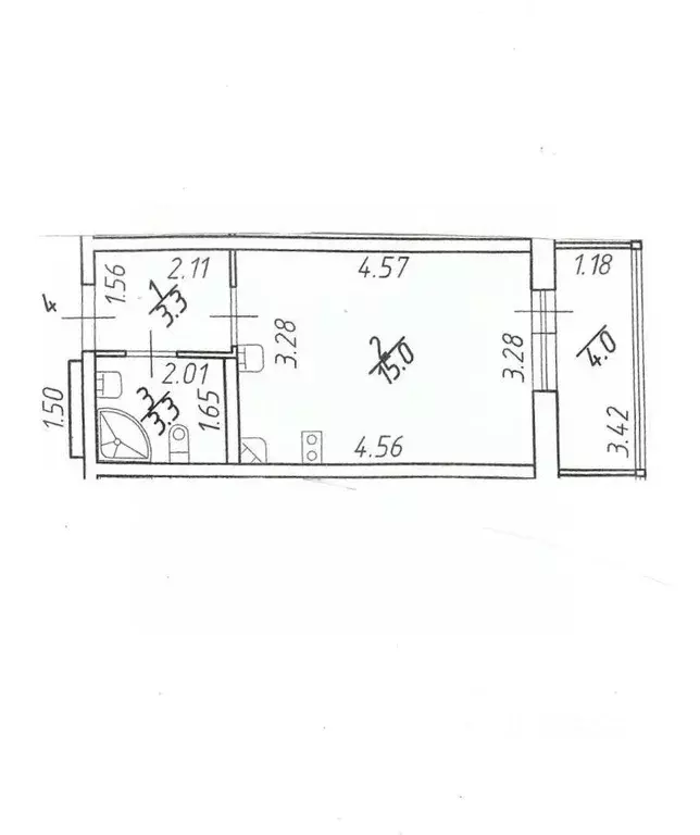 Квартира, студия, 22 м - Фото 1