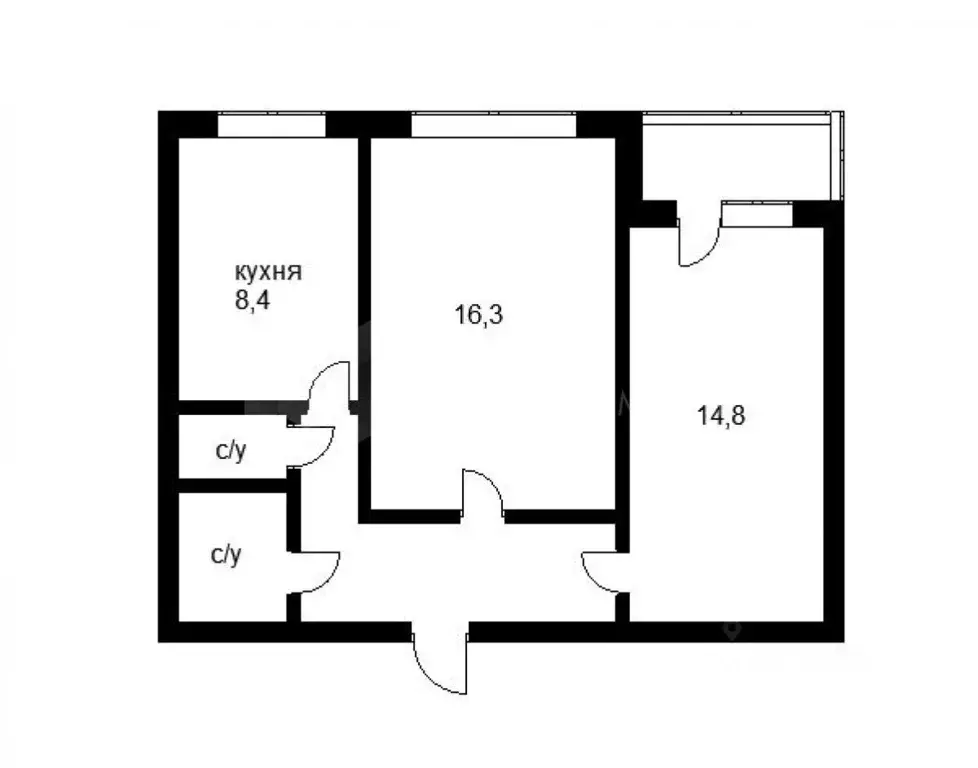 1-к кв. Тюменская область, Тюмень ул. Мебельщиков, 1 (50.0 м) - Фото 2