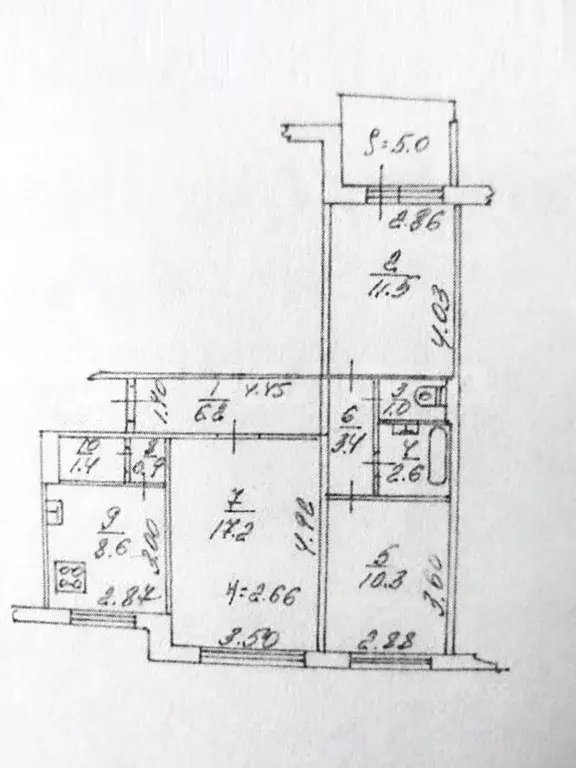 3-к кв. Ростовская область, Ростов-на-Дону Таганрогская ул., 116/3 ... - Фото 2