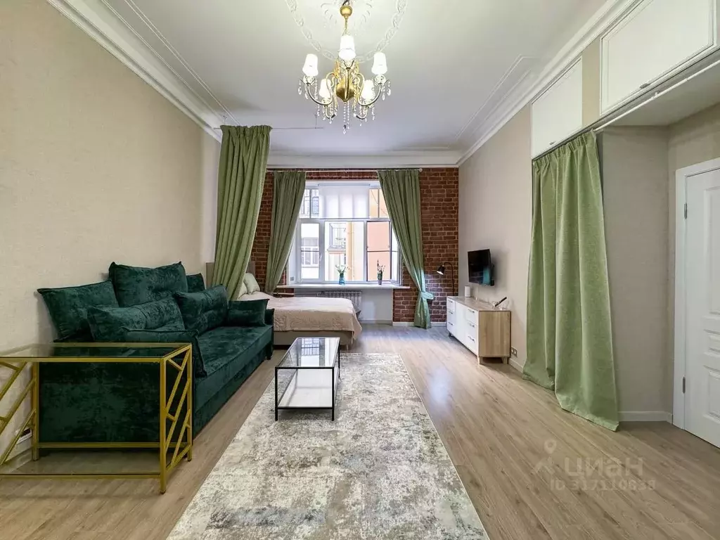 Студия Санкт-Петербург ул. Некрасова, 58 (37.0 м) - Фото 0