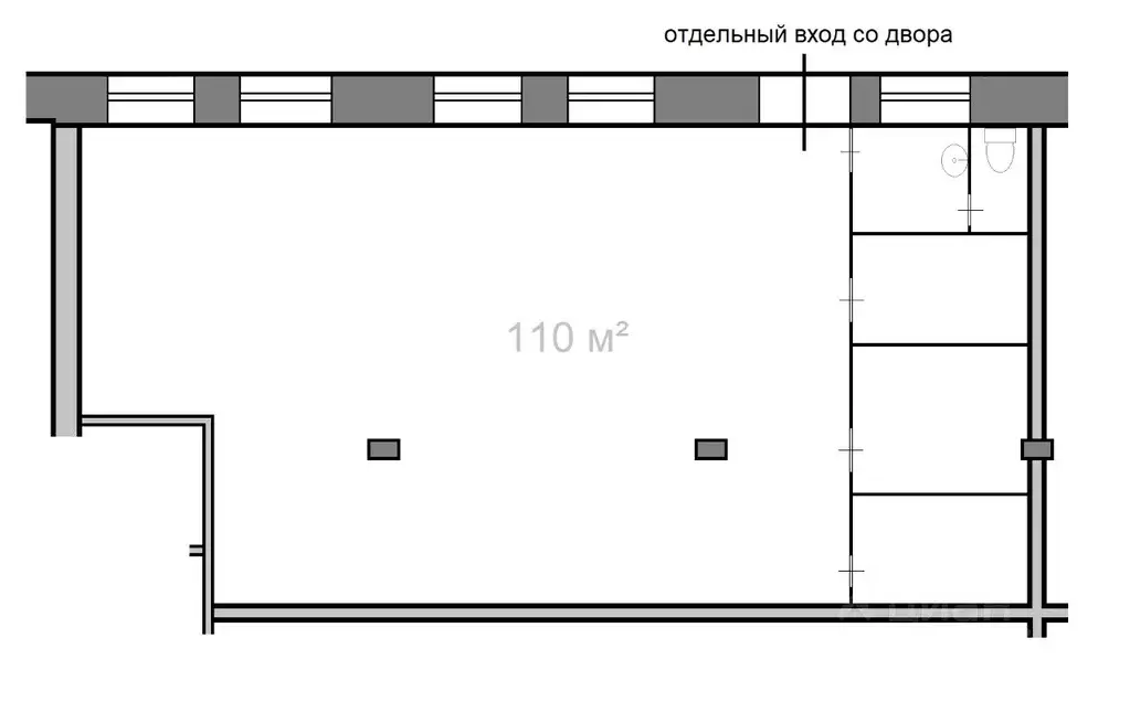 Склад в Москва просп. Мира, 102С31 (110 м) - Фото 1