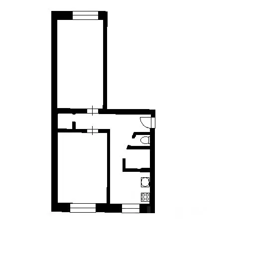 2-к кв. Ленинградская область, Кировск Новая ул., 16 (45.8 м) - Фото 1