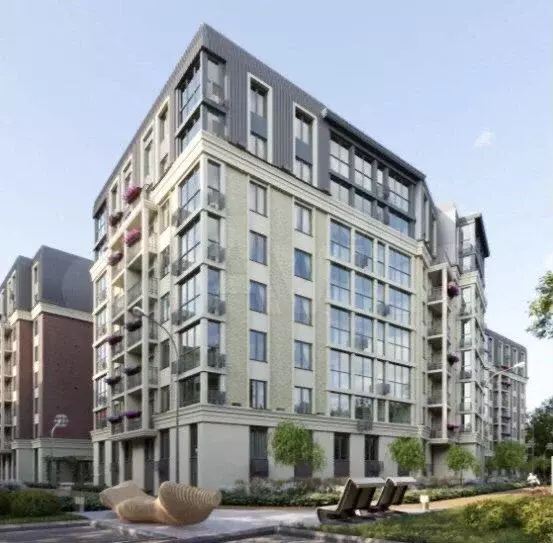 1-к. квартира, 41,3 м, 1/7 эт. - Фото 0