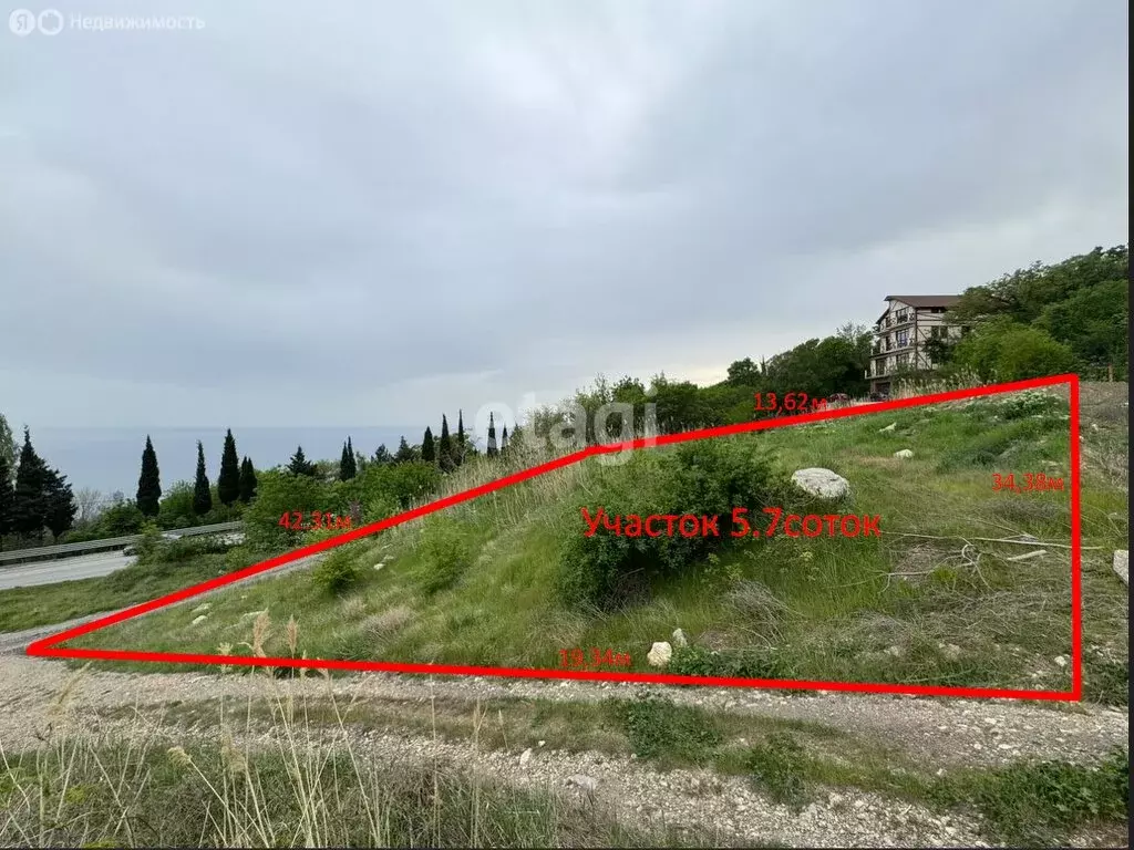 Участок в Республика Крым, муниципальный округ Ялта, посёлок ... - Фото 2