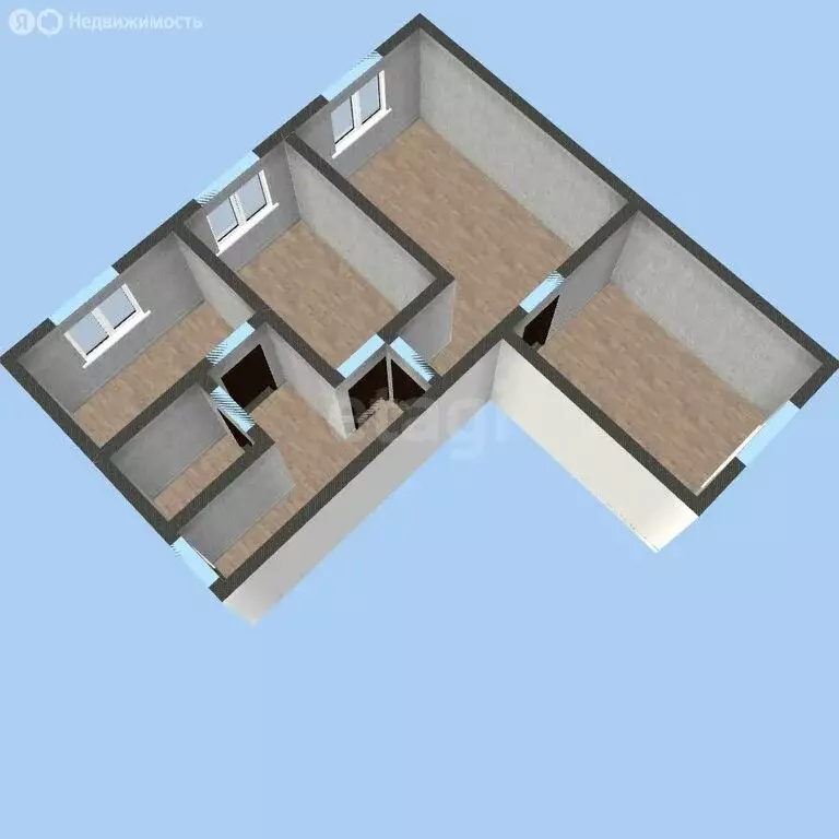 3-комнатная квартира: Арсеньев, проспект Горького, 21 (56.4 м) - Фото 2