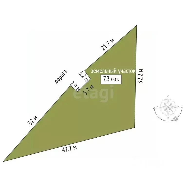 Участок в Крым, Симферопольский район, Трудовское с/пос, Хвойный кп  ... - Фото 1