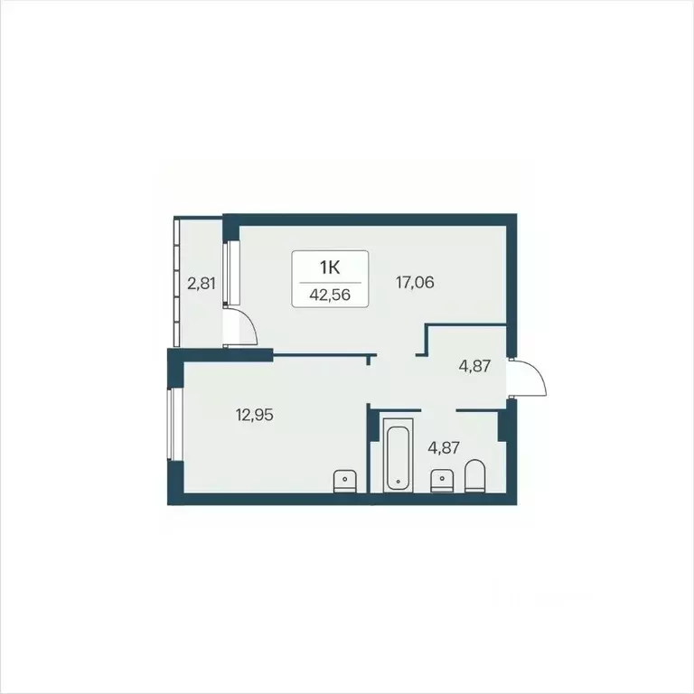 1-к кв. Новосибирская область, Новосибирск Затулинский жилмассив, ул. ... - Фото 1