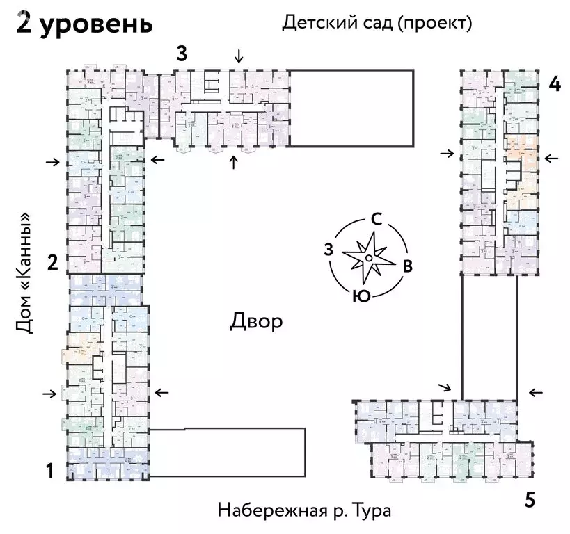 2-комнатная квартира: Тюмень, ЖК Европейский Берег 2.0 (47.39 м) - Фото 1