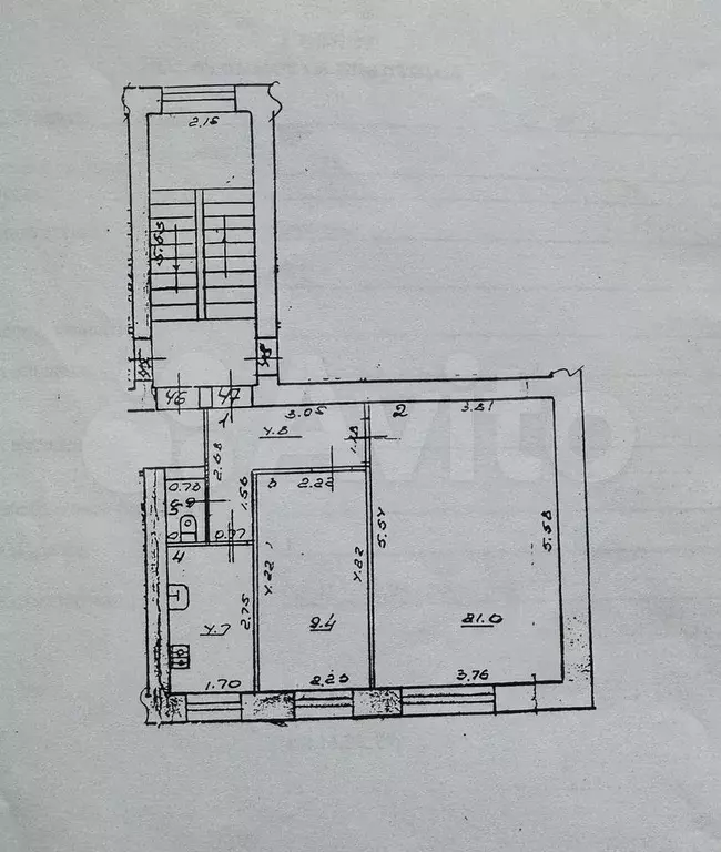 2-к. квартира, 41 м, 4/4 эт. - Фото 0