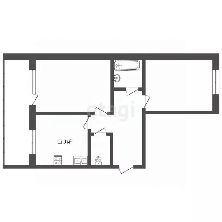 2-к кв. Ярославская область, Ярославль Чернопрудная ул., 15 (65.1 м) - Фото 2