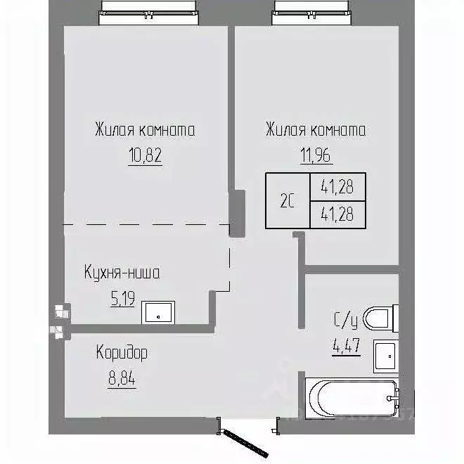 2-к кв. Новосибирская область, Новосибирский район, Краснообск рп ... - Фото 0