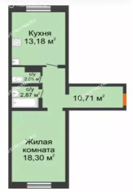 1-комнатная квартира: Нижний Новгород, проспект Кораблестроителей, 50 ... - Фото 1