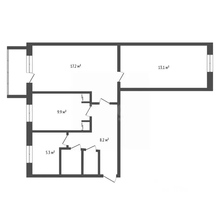 3-к кв. Амурская область, Благовещенск Красноармейская ул., 167/1 ... - Фото 2