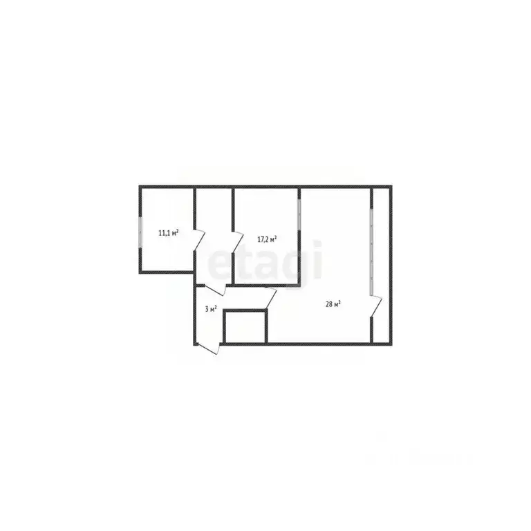 2-к кв. Дагестан, Махачкала ул. Гайдара, 29 (72.0 м) - Фото 1