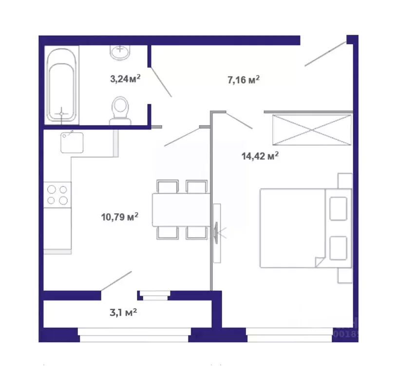 1-к кв. Иркутская область, Иркутский муниципальный округ, Маркова рп, ... - Фото 1