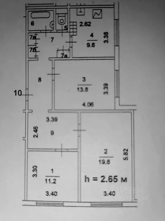 2-к кв. Москва ул. Мусы Джалиля, 38К1 (46.2 м) - Фото 0