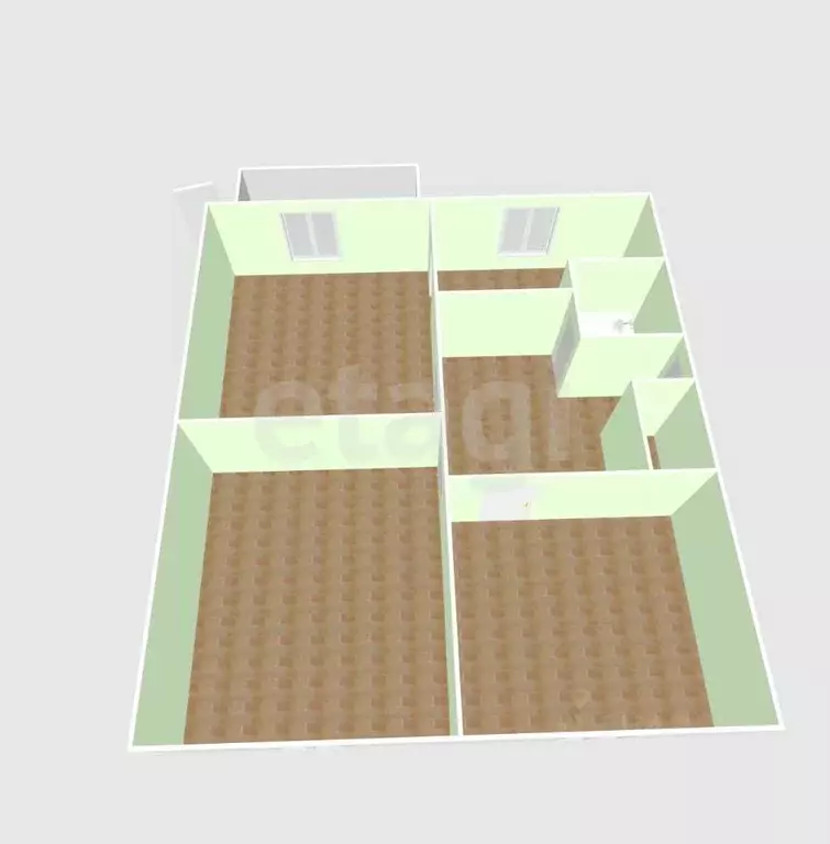 3-к кв. Сахалинская область, Долинск Сахалинская ул., 6А (63.3 м) - Фото 2