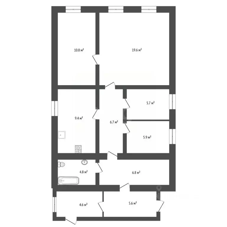 Дом в Воронежская область, с. Новая Усмань ул. Кирова, 36 (131 м) - Фото 2