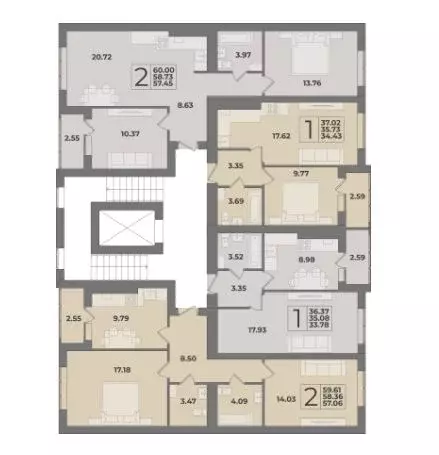 1-к кв. Калининградская область, Калининград Суздальская ул. (35.08 м) - Фото 2