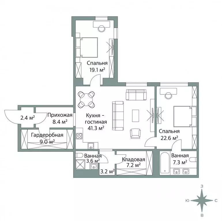 3-к кв. Москва ул. Архитектора Власова, 6 (122.0 м) - Фото 2