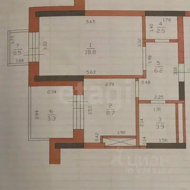 1-к кв. Татарстан, Казань ул. Абубекира Терегулова, 4 (40.0 м) - Фото 2