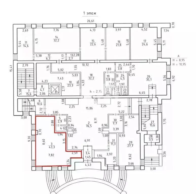 Офис в Новосибирская область, Новосибирск Ядринцевская ул., 23 (43 м) - Фото 2