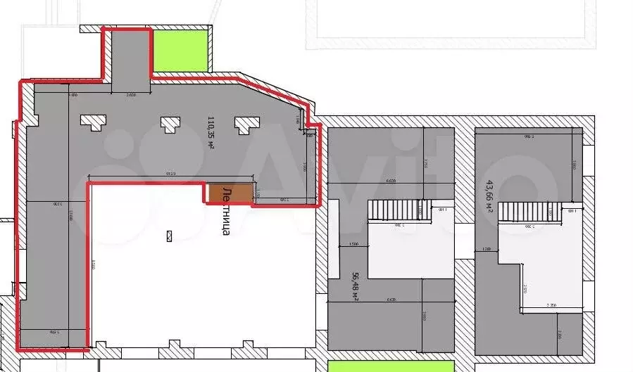 Продажа офиса 415.6 кв.метров, 1 этаж - Фото 0