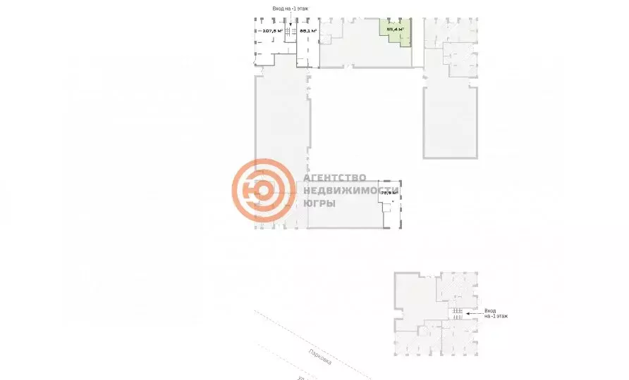 Помещение свободного назначения (53.4 м) - Фото 2