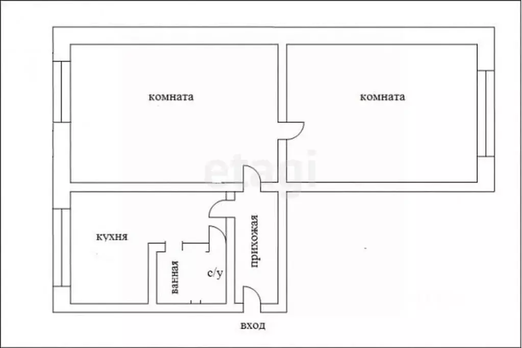 2-к кв. Тульская область, Богородицк Спортивная ул., 27 (44.6 м) - Фото 1