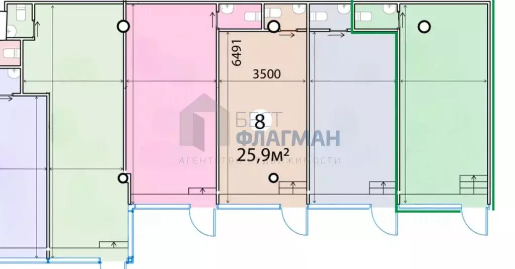 Помещение свободного назначения в Москва ул. Красная Пресня, 12 (26 м) - Фото 2