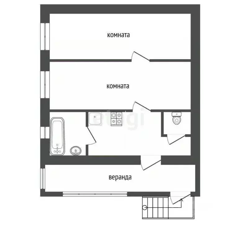 Дом в Севастополь туп. Бакинский, 10 (42 м) - Фото 1