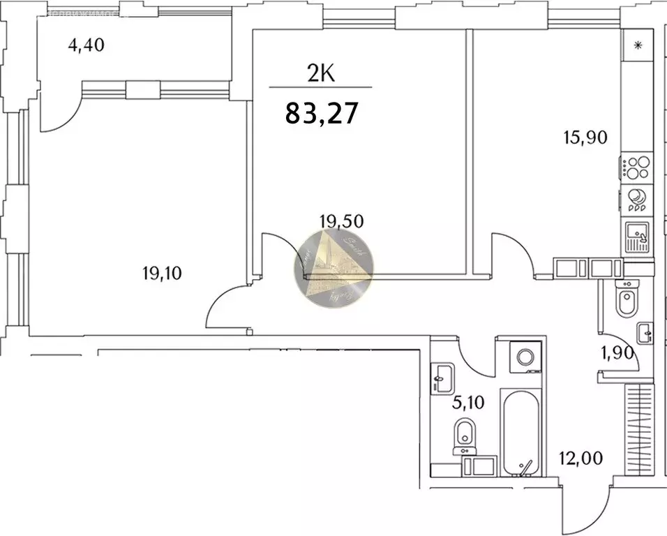 2-комнатная квартира: Санкт-Петербург, Планерная улица, 99 (83.27 м) - Фото 0