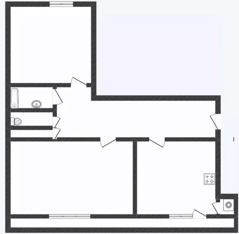 2-к кв. Смоленская область, Смоленск Киевский пер., 18 (70.0 м) - Фото 1