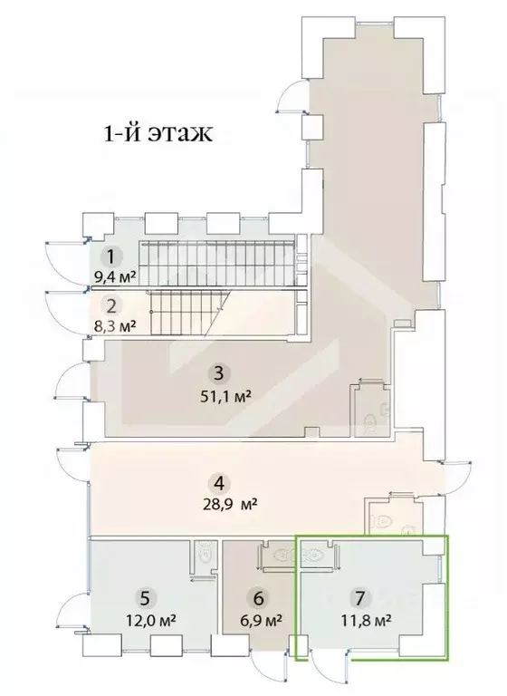 Помещение свободного назначения в Москва ул. Бахрушина, 36/14С3 (12 м) - Фото 2