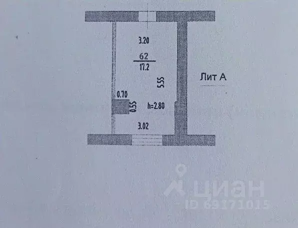 Комната Орловская область, Орел Кромская ул., 7 (17.2 м) - Фото 1