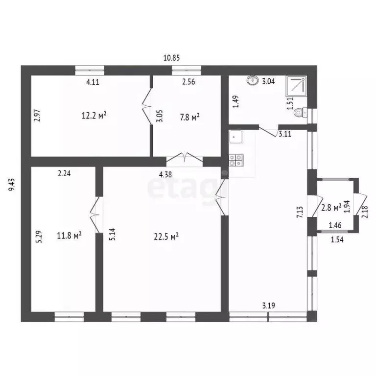 Дом в Крым, Кировский район, с. Льговское ул. Мичурина (84 м) - Фото 1