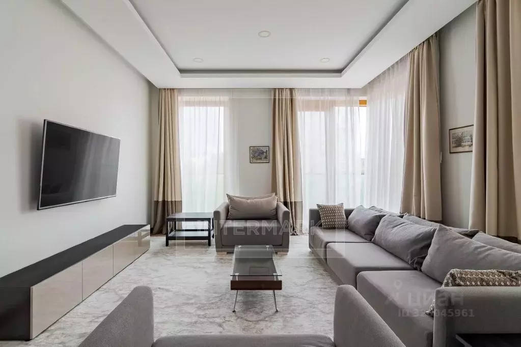 4-к кв. Москва 1-й Смоленский пер., 21 (168.0 м) - Фото 1