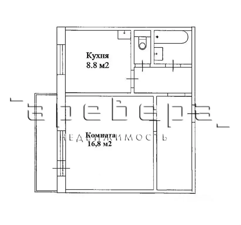 1-к кв. Красноярский край, Красноярск 9 Мая ул., 55 (40.6 м) - Фото 0