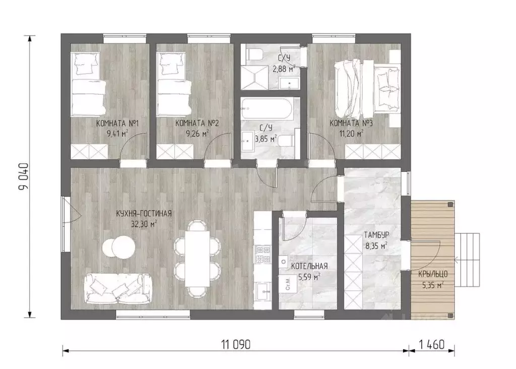 Дом в Крым, Феодосия ул. Амет Хана Султана (106 м) - Фото 2