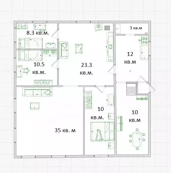 Дом в Омская область, Омск Московка мкр, ул. 11-я Балтийская, 42 (171 ... - Фото 1